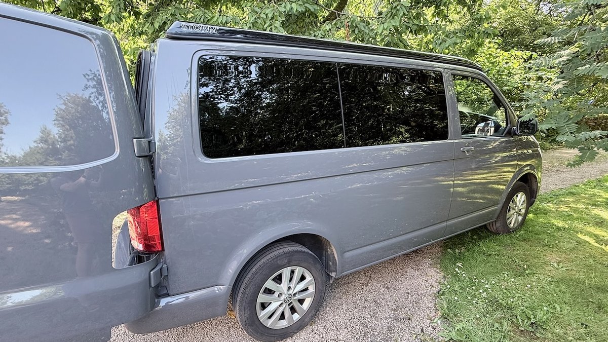 ZomB Build 001 — VW Transporter T6.1 Pure Grey with pop top fitted